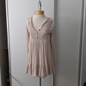 Free People Cream Dress with Lining xs